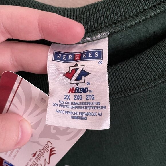 Collegiate License Slippery Rock Univ. Wmn SZ 2 X Green Grandma Sweatshirt NWT - Picture 4 of 6